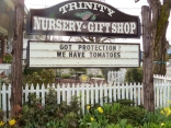 Trinity Nursery sign board